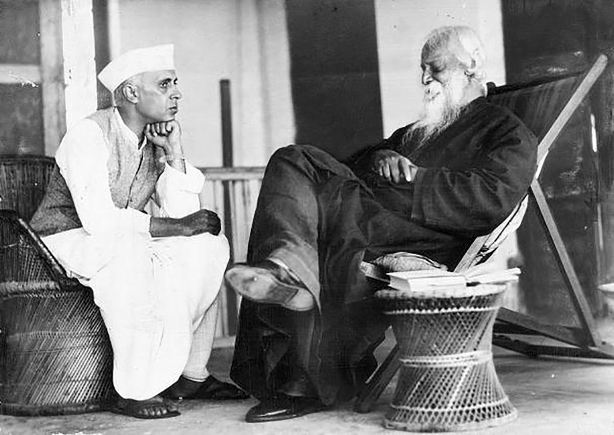 Rabindranath Tagore and Jawaharlala Nehru