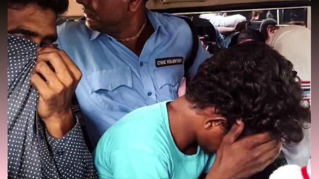 The arrested accused in the case in police custody