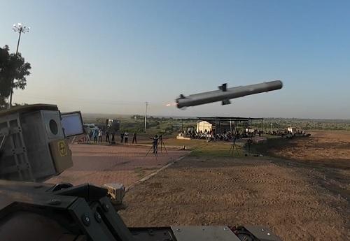 Light tank fires anti-tank guided missile Nag Mk II./Image courtesy RMO on X