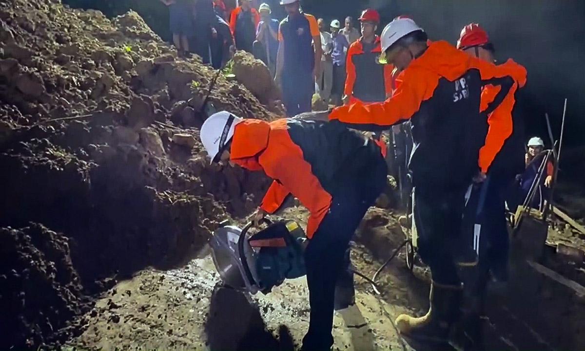 Search and rescue operations are underway by the Army, NDRF, and SDRF, as a landslide hit Sundernagar, in Mandi