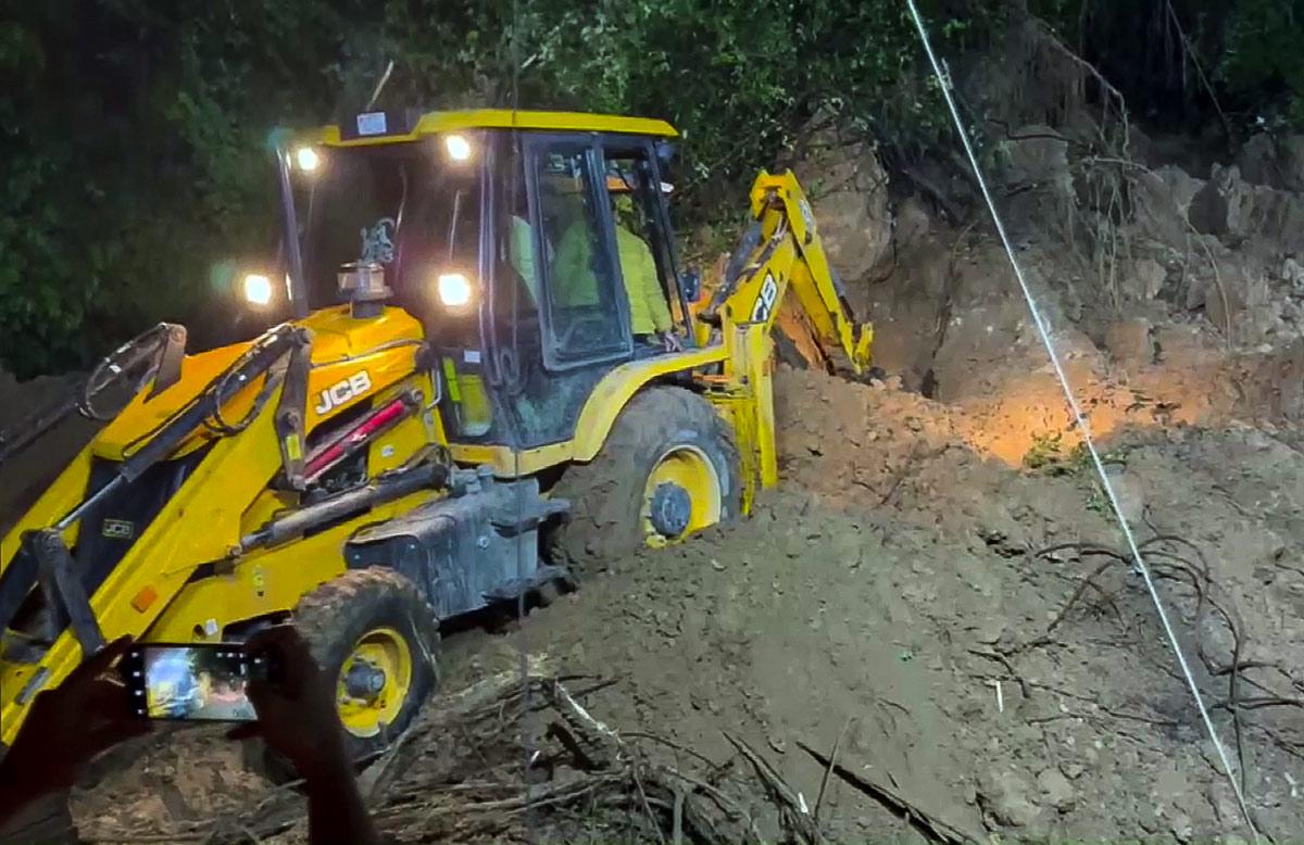 Search and rescue operations are underway by the Army, NDRF, and SDRF, as a landslide hit Sundernagar, in Mandi