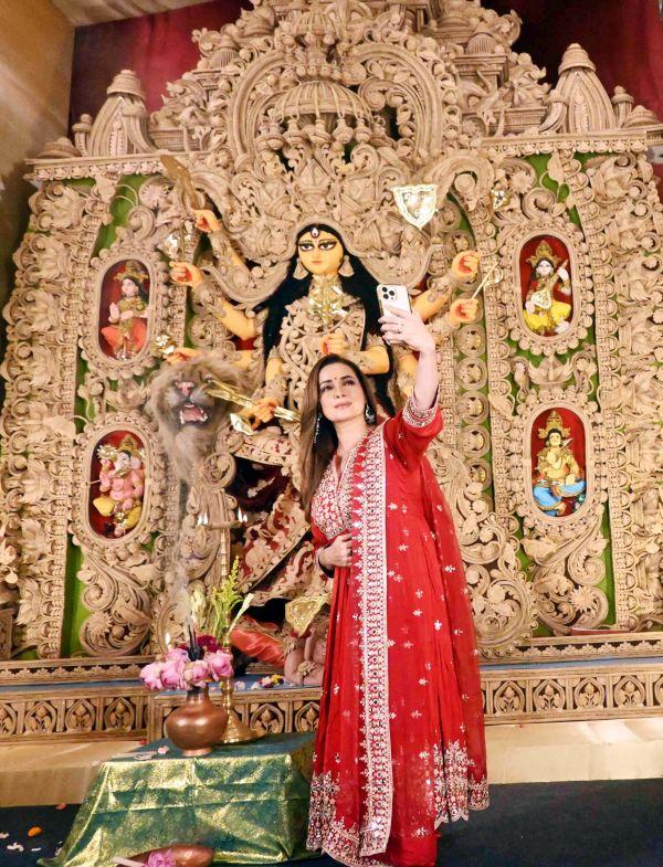 A Durga puja pandal in Kolkata