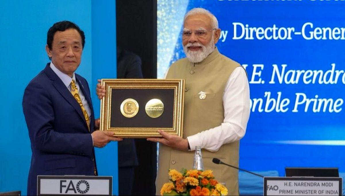 Modi receives prestigious FAO Agricola medal