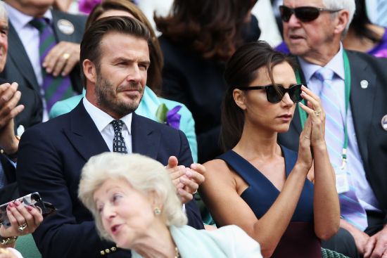David Beckham and Victoria Beckham in the Royal Box