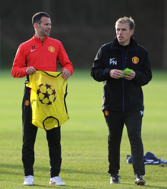 Phil Neville and Ryan Giggs