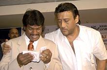 Dhanraj Pillay and Jackie Shroff