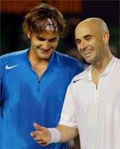 Federer and Agassi