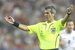 Referee Horacio Elizondo of Argentina