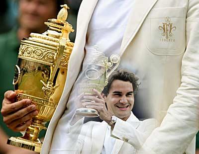 roger federer white jacket