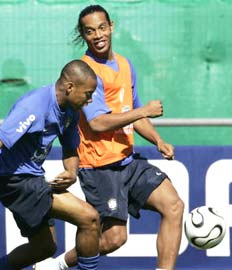 Ronaldinho and Ronaldo
