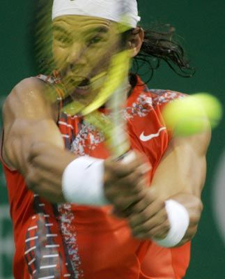 Rafael Nadal at the 2008 Chennai Open