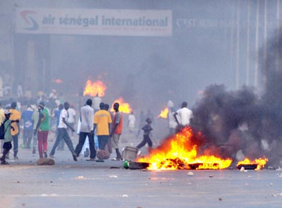 Senegal fans riot
