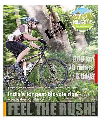 A promotional poster of the Tour of Nilgiris