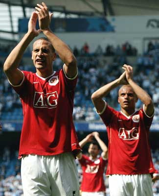 Rio Ferdinand (left) and Wes Brown