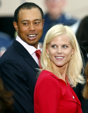 Tiger Woods and wife Elin