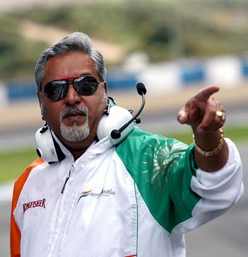 Force India owner and team principal Vijay Mallya