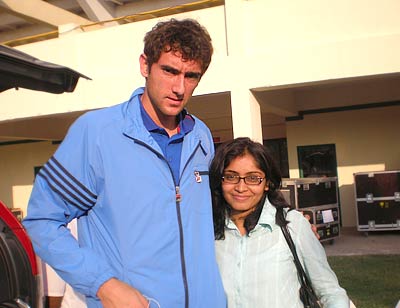 Spotted: Somdev and Cilic at the Chennai Open