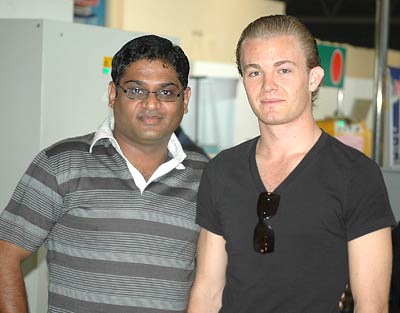 Nico Rosberg with Narasimhan