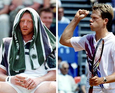 Boris Becker and Stefan Edberg.