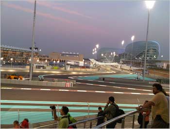 The YAS Marina in Abu Dhabi, the newest venue on the Formula 1 circuit.