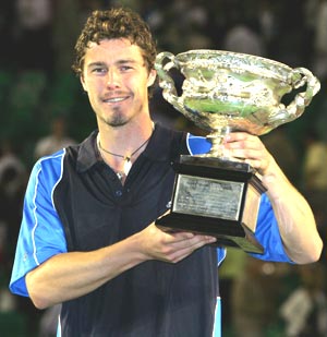 Marat Safin clinched the Australian Open title in 2005