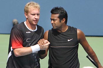 Leander Paes and Lukas Dlouhy