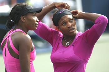 Venus (left) and Serena Williams