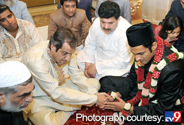 Imran Mirza with his son-in-law