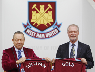 David Gold and David Sullivan, co-owners of West Ham United