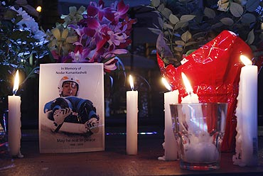 A site in Whistler, British Columbia, where a memorial for Georgian athlete Nodar Kumaritashvili was held on February 13 2010