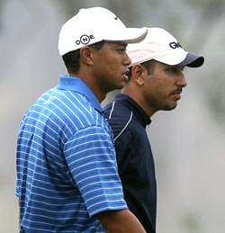 Tiger Woods and Jeev Milkha Singh