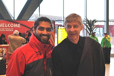 World Cup Sid with Arsene Wenger