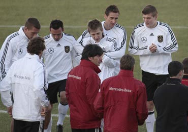 Germany team during a training session