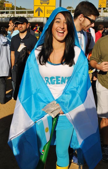 An Argentinean supporter