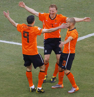Kuyt, Van Persie and Sneijder