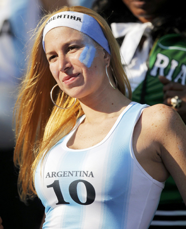 An Argentina fan