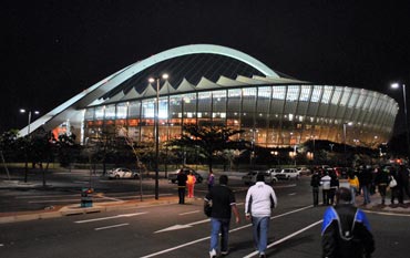 The Moses Mabhida stadium in the distance
