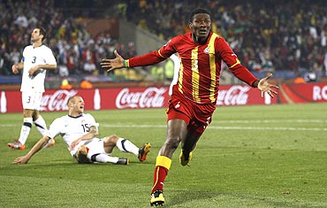 Gyan nets the winner for Ghana