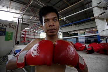 Sujet at his boxing camp in Surin province