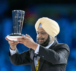 Randhir Singh at the Melbourne Commonwealth Games