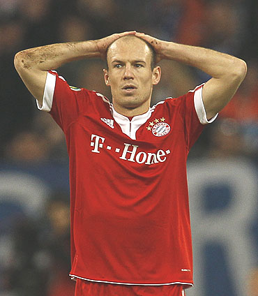 Bayern's main striker Arjen Robben will miss out due to injury