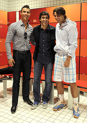 Cristiano Ronaldo, former Spain captain Raul and Rafael Nadal