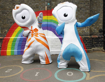 The 2012 Olympic mascot Wenlock and Paralympic mascot Mandeville