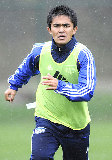 Indian footballer Sunil Chetri's recent move to play for Kansas Wizards in US is proof of India's growth in the sport