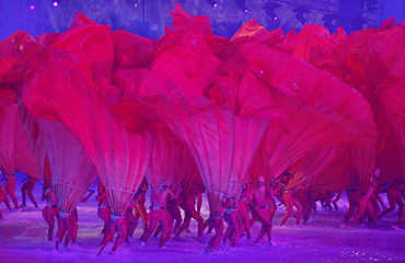 Performers take part in the opening ceremony