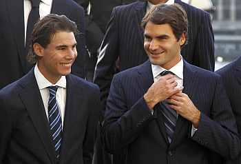 Rafa Nadal and Roger Federer