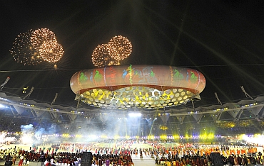 Opening ceremony of the Commonwealth Games at Nehru Stadium
