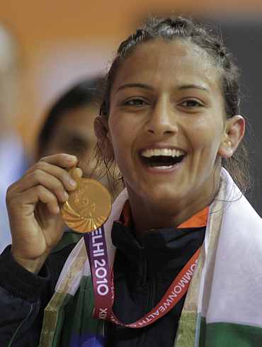 Geeta Kumari won a gold in women's 55-kg event