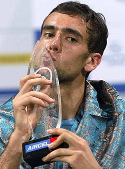 Marin Cilic with the Chennai Open trophy in 2010
