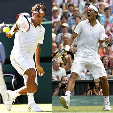 Roger Federer and Rafel Nadal